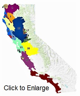 Thumbnail of a map of 20 location codes included in the steelhead report card program